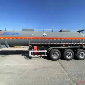 27KL plastic lining chemical tank semi-trailer